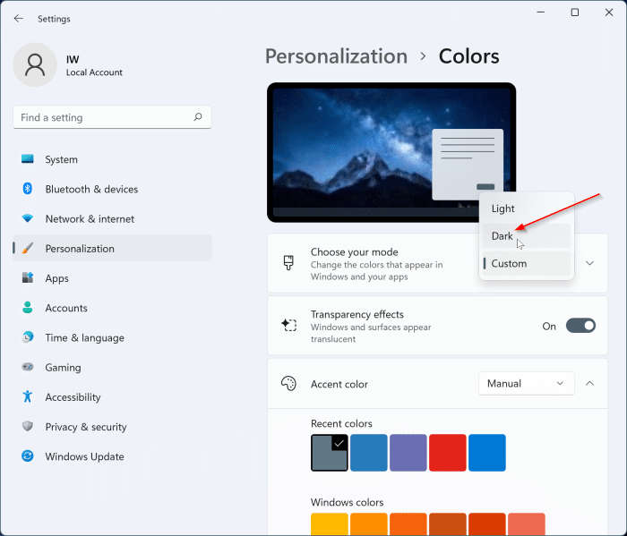 Como ativar o modo escuro no bloco de notas no Windows 11 3 Ative o modo escuro para o Bloco de Notas no Windows 11