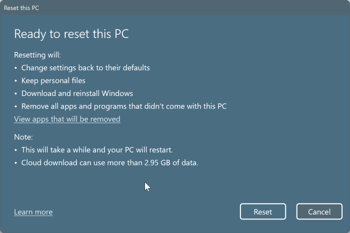REDEFINIR O PC COM WINDOWS 11 SEM EXCLUIR ARQUIVOS PIC5