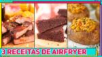 3 RECEITAS INCRÍVEIS NA AIRFRYER | Fiz Costela, Bolo de Chocolate e até Batata Recheada!