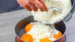 Bolo de arroz com frango suculento ao molho de laranja