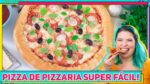 Como fazer PIZZA de Pizzaria com massa PROFISSIONAL muito fácil e com Borda Recheada | RM727
