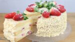 VOCÊ VAI AMAR ESTE BOLO DE LEITE NINHO COM MORANGOS DELICIOSO!