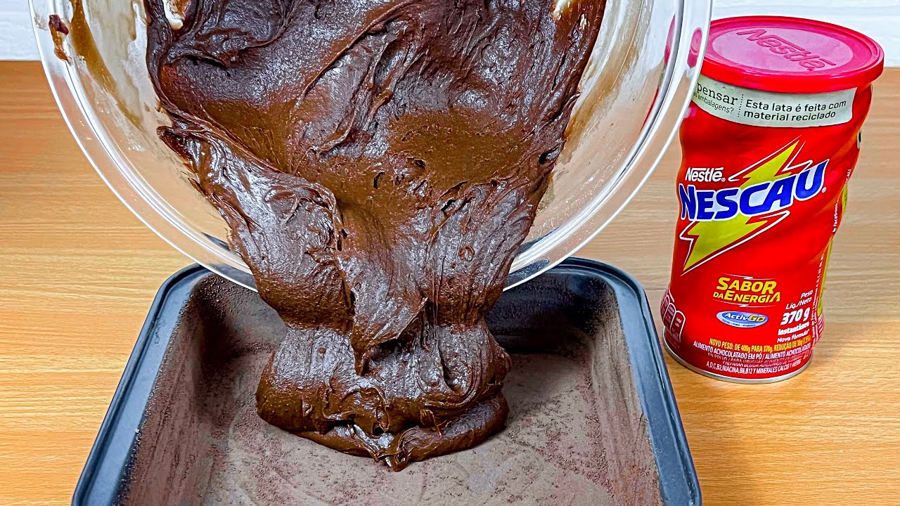 A MELHOR RECEITA COM NESCAU QUE EU JÁ FIZ | BROWNIE DE NESCAU SUPER FÁCIL | Gabriel Freitas