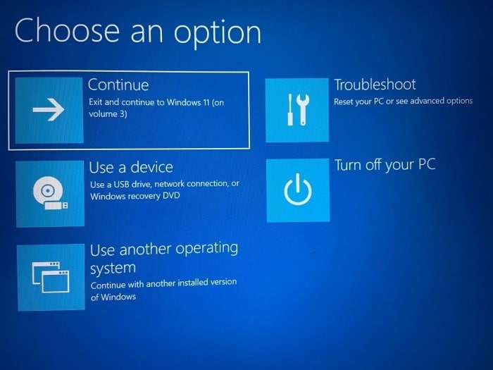 Desinstale as atualizações do Windows quando o PC não estiver inicializando