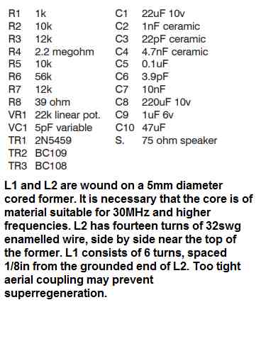 ‎Outro circuito de rádio regenerativo único do FET‎
