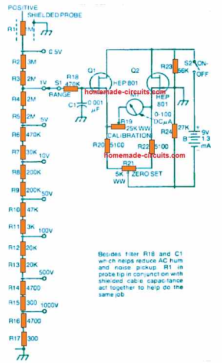 ‎Voltmeter ELETRÔNICO DC‎