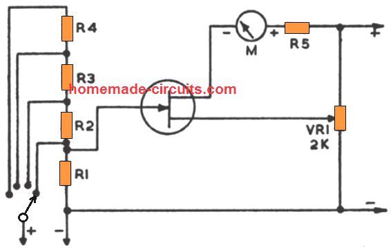 ‎Voltímetro de alta impedância‎