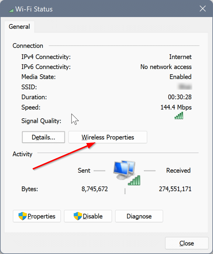 Como ver senhas de Wi-Fi no Windows 11 5 Visualize a senha da rede Wi-Fi atualmente conectada no Windows 11