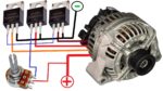 Como converter alternador de carro para motor sem escova / sem ECS com driver Mosfet
