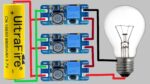 Como fazer MT3608 DC DC Booster Serial Connection / 8X MT3608 = 220 Volt Output