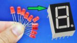 Como fazer um grande display caseiro de 7 segmentos