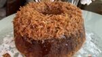 ESSE BOLO COCADA NÃO SOBROU NADA DE TÃO DELICIOSO