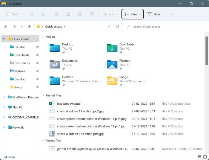 Como fixar arquivos no acesso rápido do File Explorer no Windows 11 1 Como fixar arquivos no acesso rápido do File Explorer no Windows 11