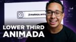 Como fazer LOWER THIRD ANIMADA para REDES SOCIAIS!