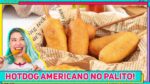 ENROLADINHO DE SALSICHA NO PALITO MUITO FÁCIL DE FAZER! Receita de Corn Dogs | Hot dog | RM736