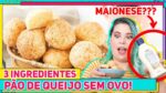 PÃO DE QUEIJO COM SÓ 3 INGREDIENTES | SEM OVO NEM LEITE! Receita fácil e rápida de fazer | RM741