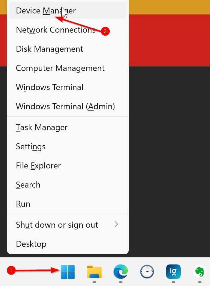 Reinstale o driver Wi-Fi do Windows 11 por meio do Gerenciador de dispositivos