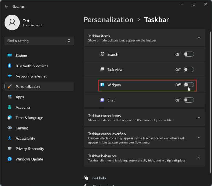 Como remover o clima da barra de tarefas do Windows 11 3 Ocultar botão de clima da barra de tarefas do Windows 11