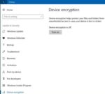 Ativar a criptografia do dispositivo no Windows 10 Home Edition