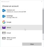 Como adicionar o Yahoo! Conta de correio para correio do Windows 10