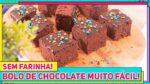 Como fazer BOLO DE CHOCOLATE SEM FARINHA MAIS FÁCIL DO MUNDO! Receita de Bolo sem Glúten | RM748
