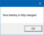 Como obter notificação de bateria cheia no Windows 10