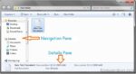 Como ocultar/desativar o painel de navegação (painel esquerdo) e o painel de detalhes no Windows 7 Explorer