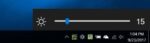 Controle deslizante de brilho: altere o brilho da tela da barra de tarefas no Windows 10