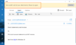 Correção: não foi possível adicionar todos os seus anexos de erro no aplicativo de email no Windows 10