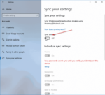 Excluir dados de configurações sincronizadas da conta da Microsoft no Windows 10