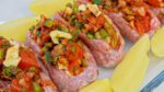SURPREENDI A TODOS COM ESSA RECEITA DE LINGUIÇA RECHEADA COM BATATA AO FORNO