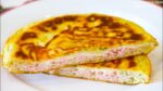 TORTA DE QUEIJO E PRESUNTO LANCHE RÁPIDO