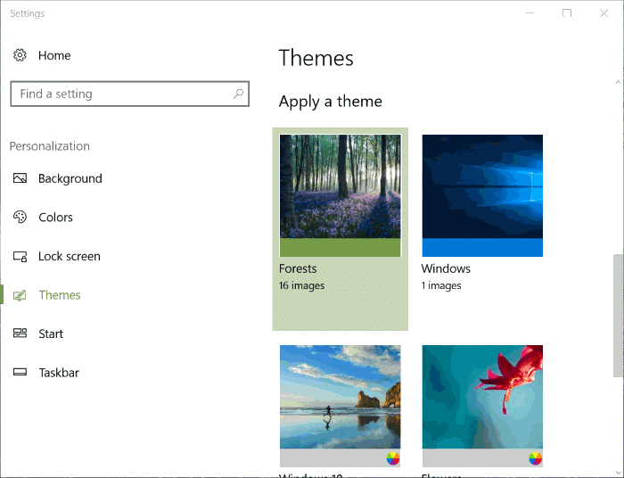 Como alterar temas no Windows 10 Creators Update 3 Exibir e alterar temas na atualização do Windows 10 Creators