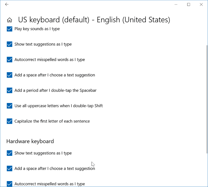 Acesse as configurações do teclado no Windows 10