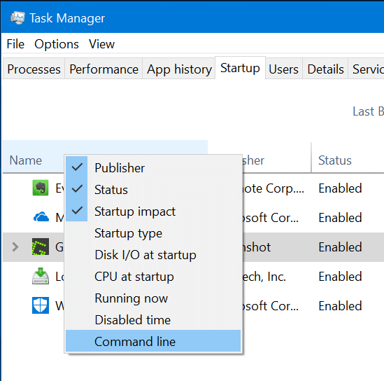 Encontre a localização dos programas de inicialização no Windows 10