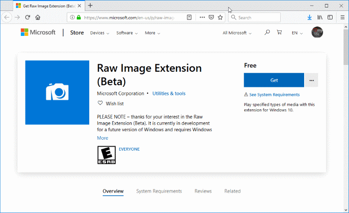 Como abrir imagens RAW no Windows 10 2 Abra imagens RAW no Windows 10