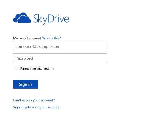 Como acessar o SkyDrive sem conta da Microsoft no Windows 8.1