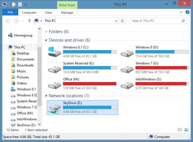 Como acessar o SkyDrive sem conta da Microsoft no Windows 8.1