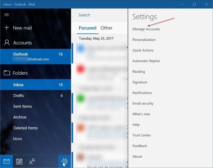 Como adicionar o Yahoo! Conta de correio para correio do Windows 10 3 Adicionar Yahoo! Correio para aplicativo de correio do Windows 10