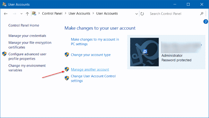 Como adicionar senha à conta de usuário local no Windows 10 8 Adicionar senha a uma conta local no Windows 10 via Painel de Controle