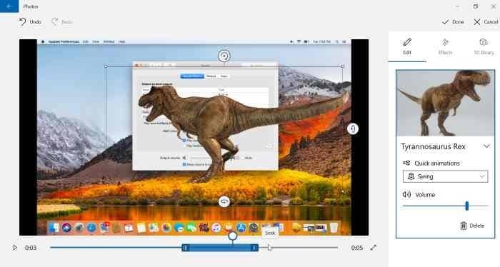 Use o aplicativo Fotos para adicionar efeitos 3D a imagens no Windows 10