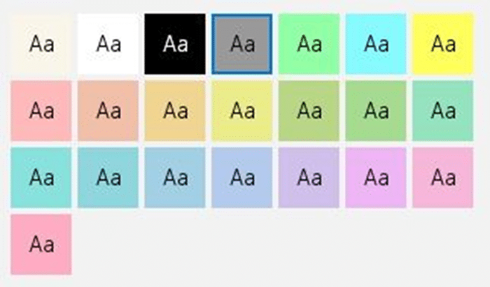 Alterar a cor de fundo da exibição de leitura no Edge no Windows 10
