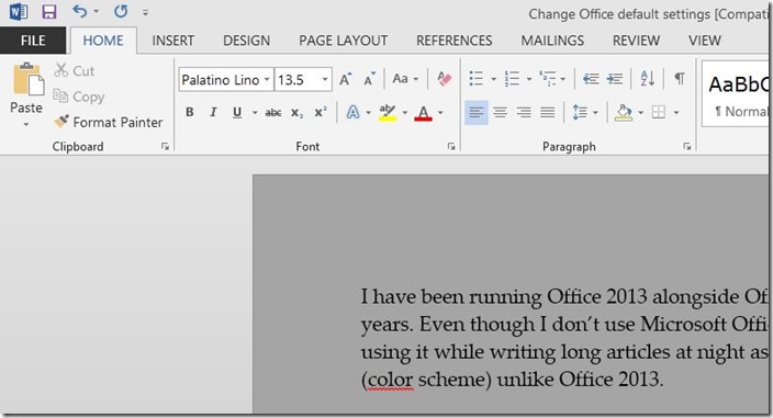 Como alterar a fonte padrão e o tamanho da fonte no Word 2016/2013