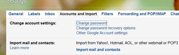 Alterando a senha da sua conta do Google