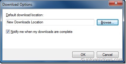 Como alterar o local de download padrão no Internet Explorer 9 5 Como alterar o local de download padrão no Internet Explorer 9