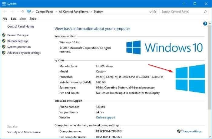 Como alterar o logotipo e as informações do OEM no Windows 10