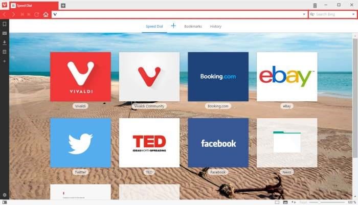 Como alterar a nova guia do Vivaldi ou o plano de fundo da página inicial
