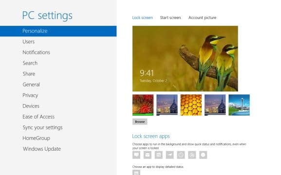 Como criar um atalho de teclado para abrir as configurações do PC no Windows 8