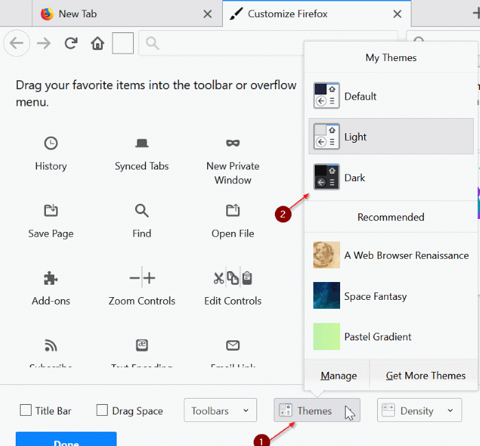 Ative o modo escuro no Firefox