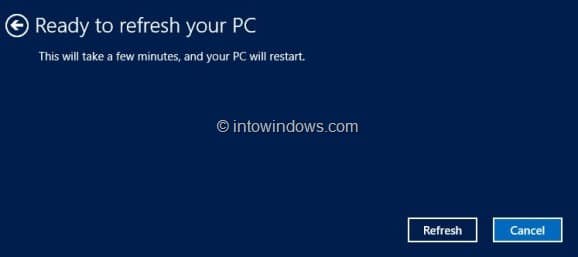 Como usar o recurso Atualizar PC no Windows 8 5 Como usar o recurso Atualizar PC no Windows 8